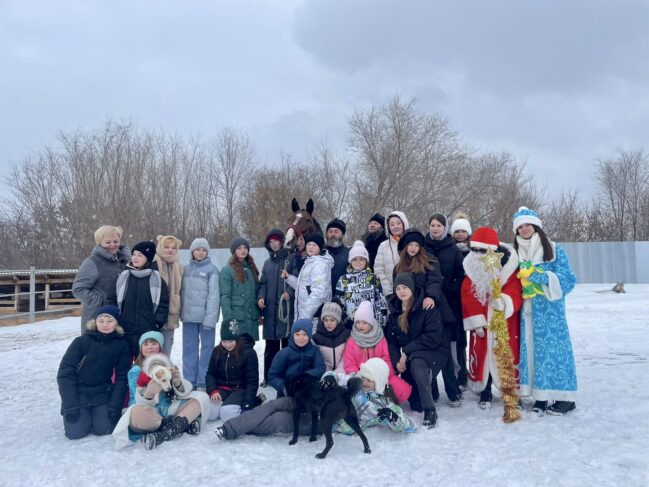 Новогодний праздник в Конно-Спортивной Секции «Святой Георгий».