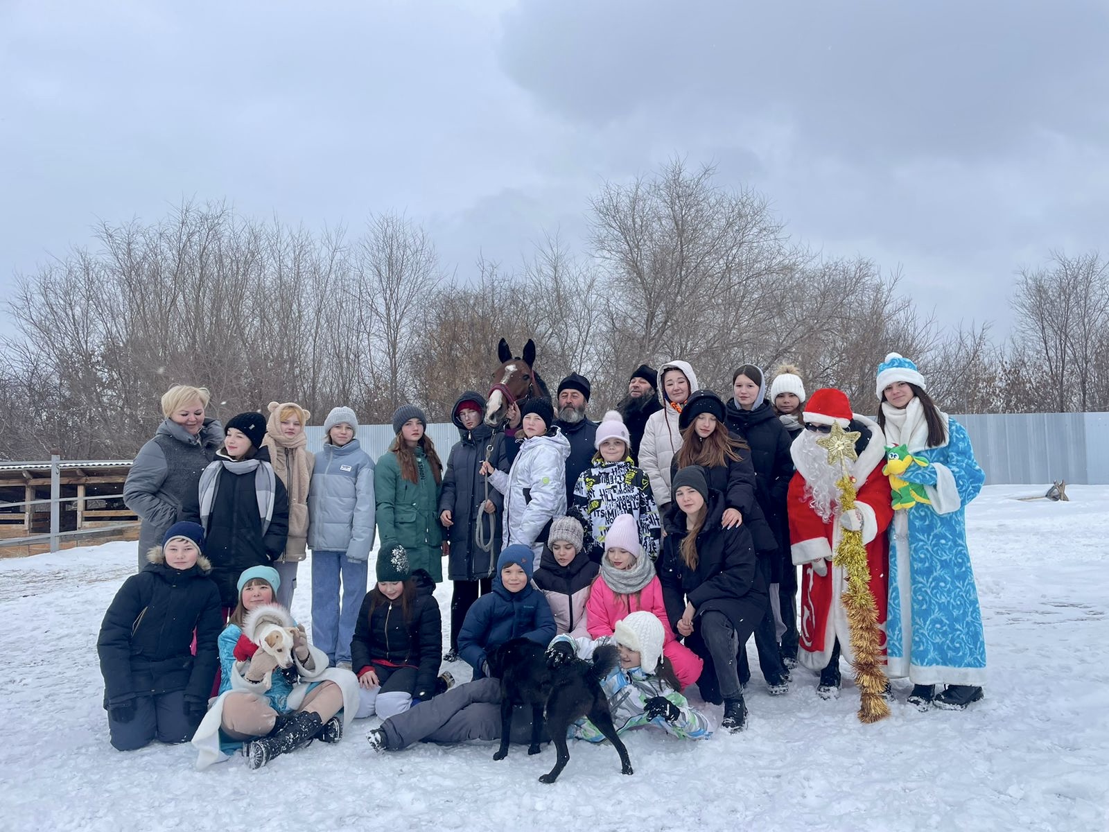 Новогодний праздник в Конно-Спортивной Секции «Святой Георгий».